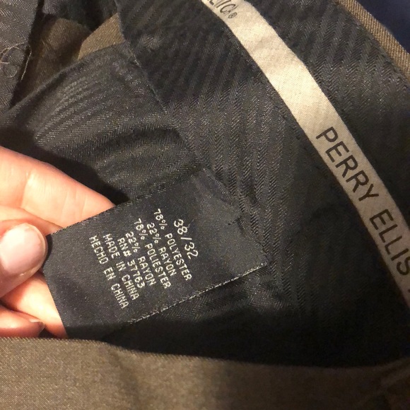 Perry Ellis Brown Dress Pants 